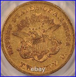 1863 $20 Liberty Gold Double Eagle Coin PCGS VF30 CAC Fairmont Collection