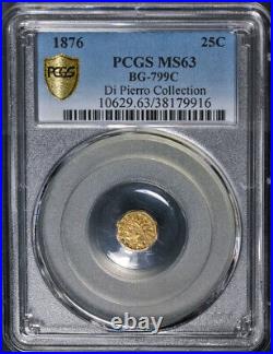 1876 25c BG-799C Di Pierro Collection PCGS MS63 Great Eye Appeal Strong Strike
