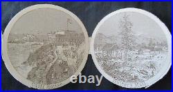 1876 Souvenir Centennial $20 Gold Coin with 18 Period Encased California Images