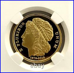 1878-2018 1/2 oz GOLD Morgan's Eagle Design Smithsonium NGC PF70 UC