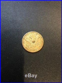 1880 $5 Liberty Half Eagle Five Dollar Gold Us Collectible Coin