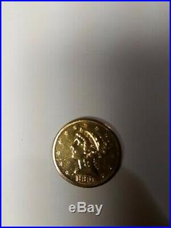 1880-s $5 Liberty Half Eagle Five Dollar 90% Gold Us Collectible Coin 22k