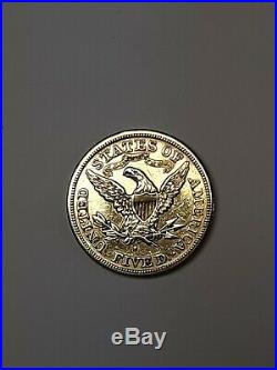 1880-s $5 Liberty Half Eagle Five Dollar 90% Gold Us Collectible Coin 22k