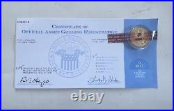 1881 President Garfield Dollar Gold Coin Grade A Sealed Collectable Rare