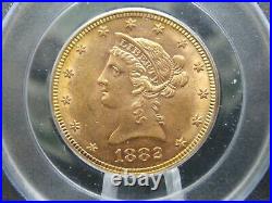 1882 $10 Gold Liberty Eagle PCGS MS60 East Coast Coin & Collectables, Inc