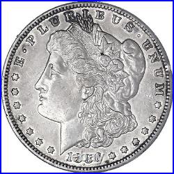 1886 S Morgan Silver Dollar About Uncirculated AU Cleaned See Pics I506