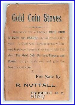 1889 Tobin Baseball Baby Talk Series Gold Coin Stoves R. Nuttall #1 F60