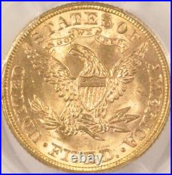 1891 $5 Liberty Gold Half-Eagle Coin PCGS MS64 CAC Sticker Fairmont Collection