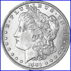 1891 O Morgan Silver Dollar About Uncirculated AU Scratched See Pics I819