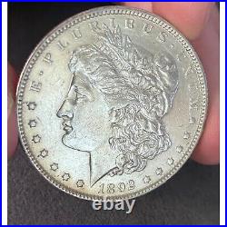 1892 P $1 Morgan Silver Dollar Coin AU+++ Collectible Better Date FAST SHIPPING