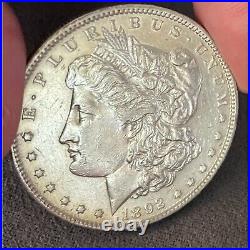 1892 P $1 Morgan Silver Dollar Coin AU+++ Collectible Better Date FAST SHIPPING