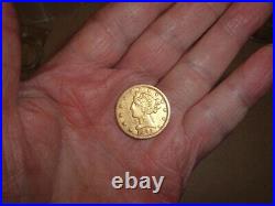 1892 S $5 dollar half eagle gold piece Coin for collect Very Rare 298,400 minted