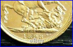 1893 S Sydney Jubilee Head Sovereign gold coin Full Sovereign COLLECTABLE