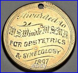 1897 Kentucky School of Medicine W H Wathen Medical Award Medal on $10 Gold Coin