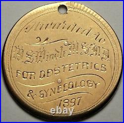 1897 Kentucky School of Medicine W H Wathen Medical Award Medal on $10 Gold Coin