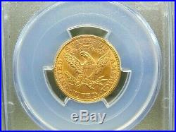 1898 $5 Liberty Gold Half Eagle PCGS MS62 East Coast Coin & Collectables, Inc