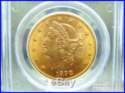 1898 S $20 Gold Liberty PCGS MS62 East Coast Coin & Collectables, Inc