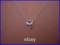 18k White Gold Roberto Coin Diamond Letter P Pendant Necklace Tiny Treasures