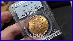 1900 Liberty Gold Double Eagle $20 PCGS 63 Rive d'Or Collection