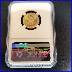 1901 Liberty Head Half Eagle $5 Gold Ngc Ms62 Brilliant And Collectible Coin