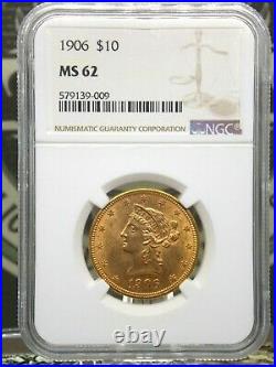 1906 $10 Liberty Head Eagle NGC MS62 East Coast Coin & Collectables, Inc