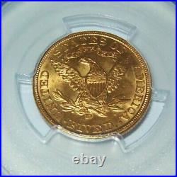 1906-D Gold Liberty Coronet Head $5 Coin PCGS MS63 Rive d'Or Collection