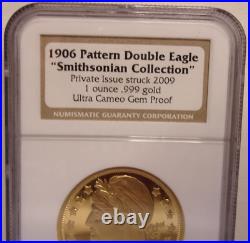 1906 patter double eagle 2009 smithsonian collection private issue ngc gem proof