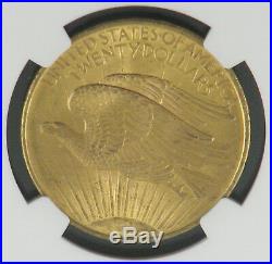 1908 Saint-Gaudens $20 Gold Double Eagle (No Motto) Coin NGC MS64