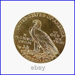 1909 $5 Indian Head Half Eagle Pre 1933 U. S. Gold Coin Collection