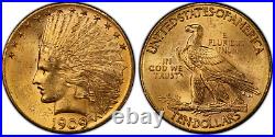 1909-D PCGS MS63+ $10 Gold Indian The Fairmont Collection