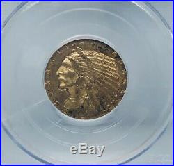 1911 $5 Indian Head Gold PCGS AU53 Rive dOr Collection/Hoard Coin