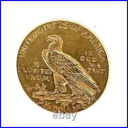 1912 $2.50 Indian Head Quarter Eagle Pre 1933 Gold Coin Collection C#2