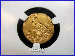1913 $2.50 Gold Indian Quarter Eagle $2.5 NGC AU58 East Coast Coin & Collectable