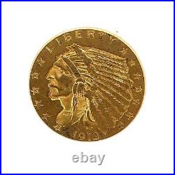 1913 $2.50 Indian Head Quarter Eagle Pre 1933 Gold Coin Collection C#1