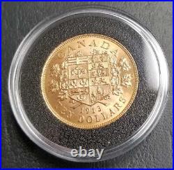 1913 Canada Gold $10 Hand Selected Bank of Canada Vaults Collection Holo