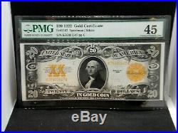 1922 $20 Gold Certificate Fr# 1187 PMG XF45 East Coast Coin & Collectables, Inc