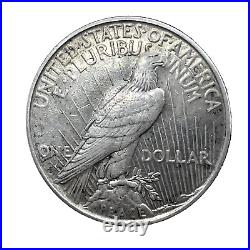 1927-D Peace Dollar AU/UNC. 90% Silver $1 US Coin Collectible #262