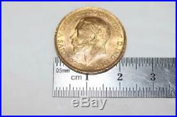 1927 George V Great Britain Full Sovereign Gold Coin. 9167 Rare Collectible VTG