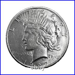 1927 P Peace Dollar 90% Silver AU/UNC. $1 U. S Collectible Coin #280