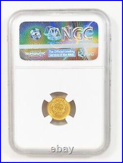 1928 Costa Rica 2 Colones Gold Coin NGC MS65 Richard Stuart Collection