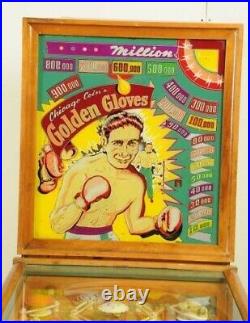 1949 Chicago Coin Golden Gloves EM Woodrail Pinball Please Read Description