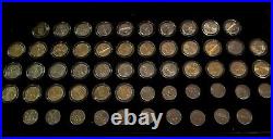 1967 No Mint Mark Coin And Coin Collection In Cherry Wood Case