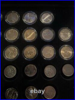 1967 No Mint Mark Coin And Coin Collection In Cherry Wood Case