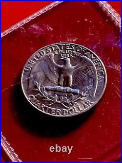 1967 No Mint Mark Coin And Coin Collection In Cherry Wood Case