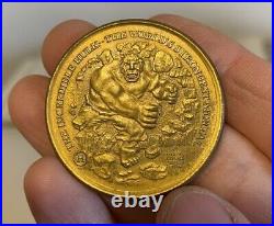 1974 Incredible Hulk gold coin RARE