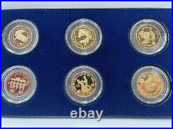 1979-1982 UNICEF International Year Of The Child 12 Gold Proof Coin Collection