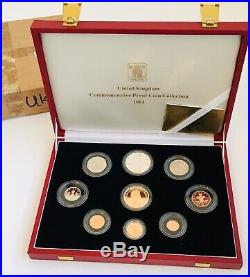 1981 Gold Proof Collection Royal Mint 9 Coin Set