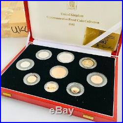 1981 Gold Proof Collection Royal Mint 9 Coin Set