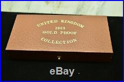 1983 United Kingdom Gold Proof Collection 3 Coin Set Coa 2 Pound Sov & Half Sov