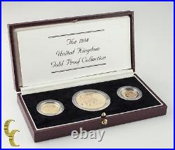 1984 United Kingdom Royal Mint Gold Proof Collection with Box and CoA